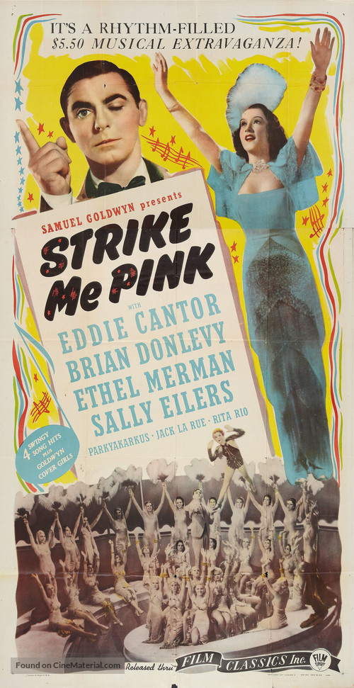 Strike Me Pink - Re-release movie poster