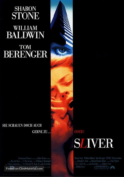 Sliver - German Movie Poster