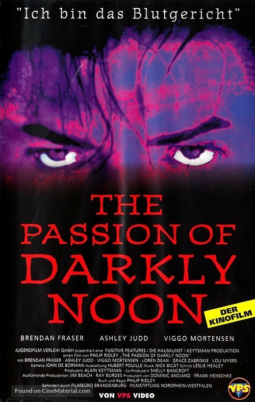 The Passion of Darkly Noon - German VHS movie cover