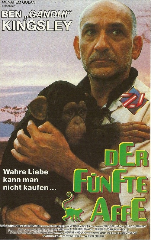 O Quinto Macaco - German VHS movie cover