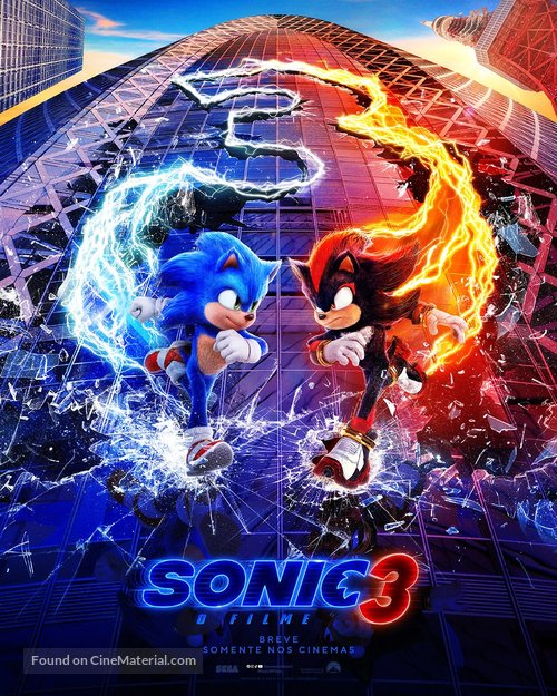 Sonic the Hedgehog 3 - Brazilian Movie Poster