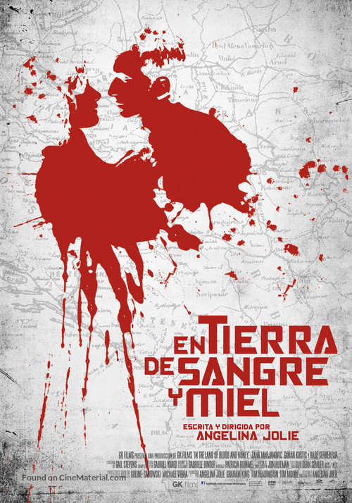 In the Land of Blood and Honey - Spanish Movie Poster