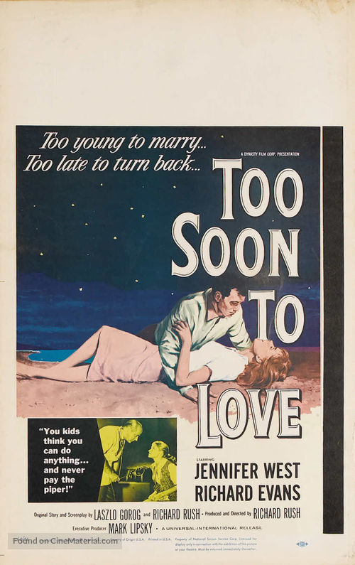 Too Soon to Love - Movie Poster