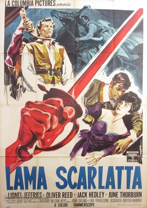 The Scarlet Blade - Italian Movie Poster