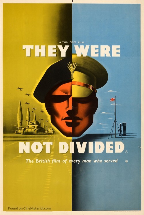 They Were Not Divided - British Movie Poster