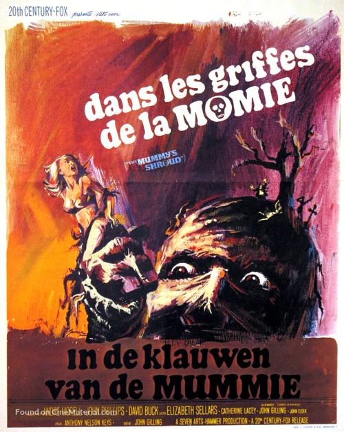 The Mummy&#039;s Shroud - Belgian Movie Poster