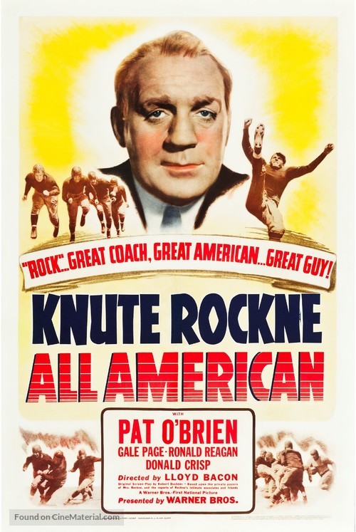 Knute Rockne All American - Movie Poster