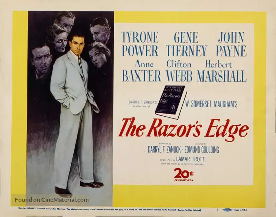 The Razor's Edge (1946) movie poster