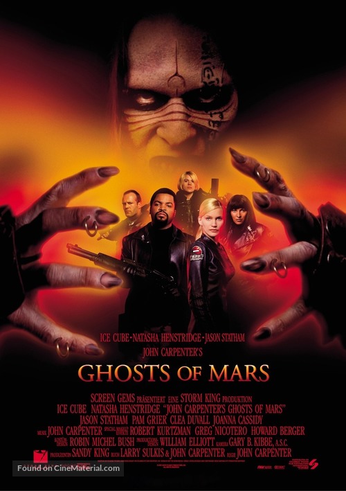 Ghosts Of Mars - German Movie Poster