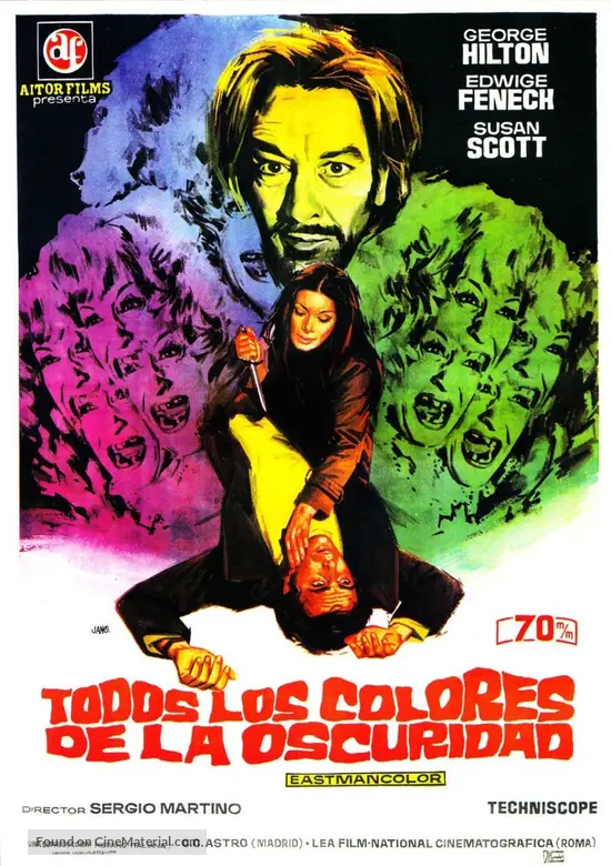 Tutti i colori del buio (1972) Spanish movie poster Tutti i colori del buio (1972) Spanish movie poster