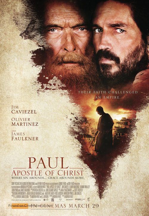 Paul, Apostle of Christ - Australian Movie Poster