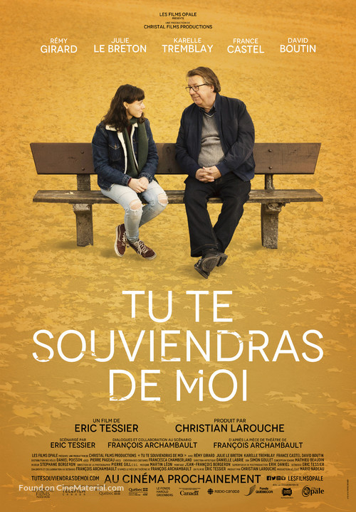 Tu te souviendras de moi - Canadian Movie Poster