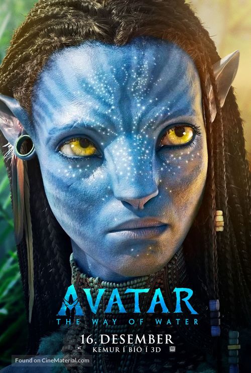 Avatar: The Way of Water - Icelandic Movie Poster