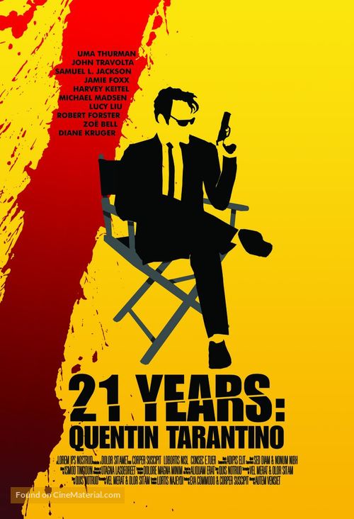 21 Years: Quentin Tarantino - Dutch Movie Poster