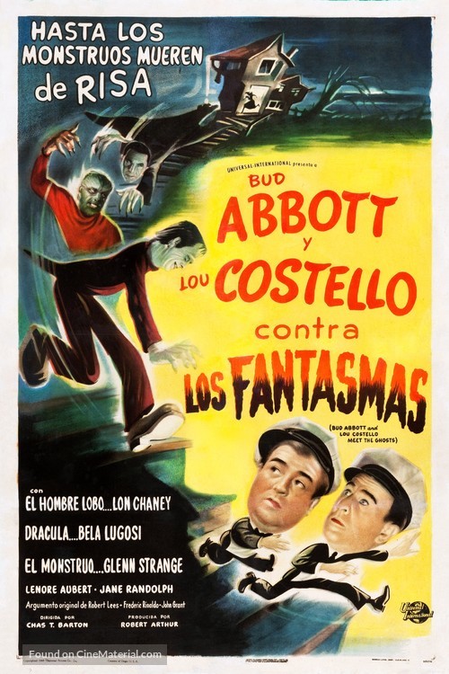 Bud Abbott Lou Costello Meet Frankenstein - Spanish Movie Poster