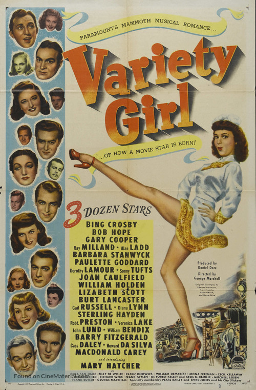 Variety Girl - Movie Poster