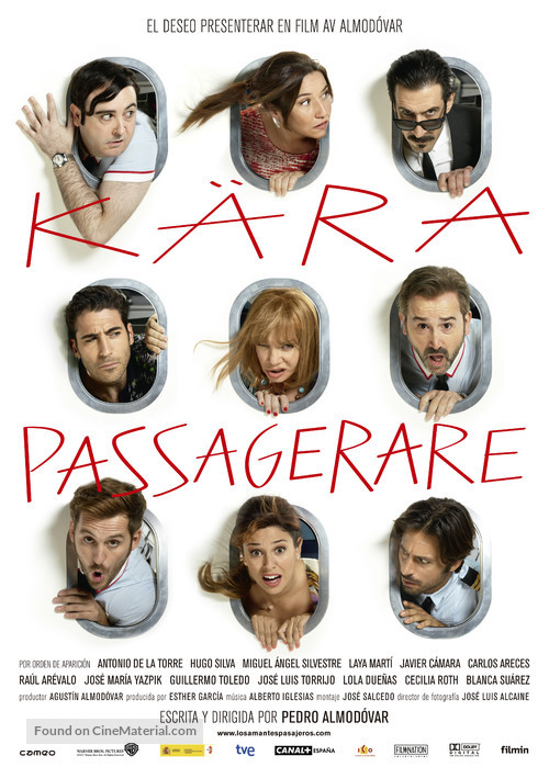 Los amantes pasajeros - Swedish Movie Poster