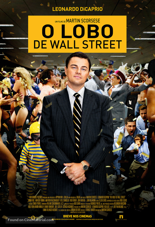 The Wolf of Wall Street - Brazilian Movie Poster