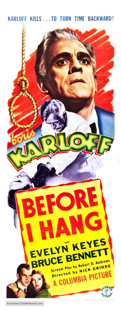 Before I Hang - Movie Poster