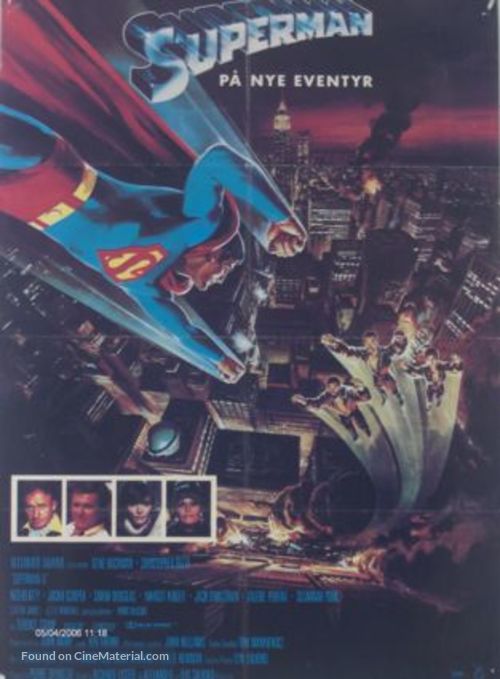 Superman II - Danish Movie Poster