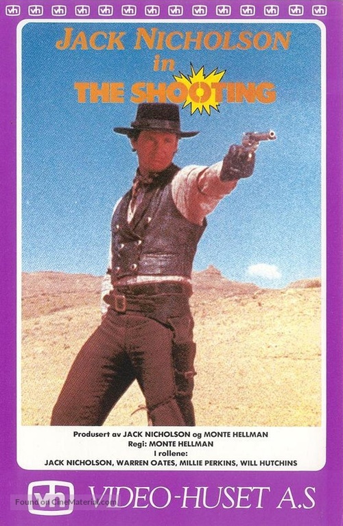The Shooting - Norwegian VHS movie cover