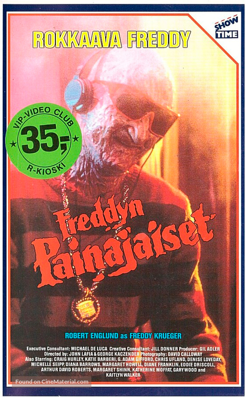 &quot;Freddy&#039;s Nightmares&quot; - Finnish VHS movie cover