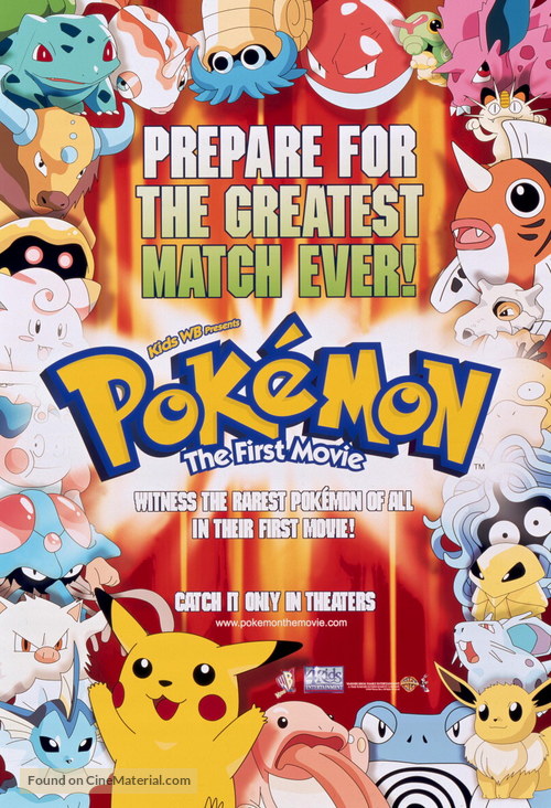 Pokemon: The First Movie - Mewtwo Strikes Back - Movie Poster