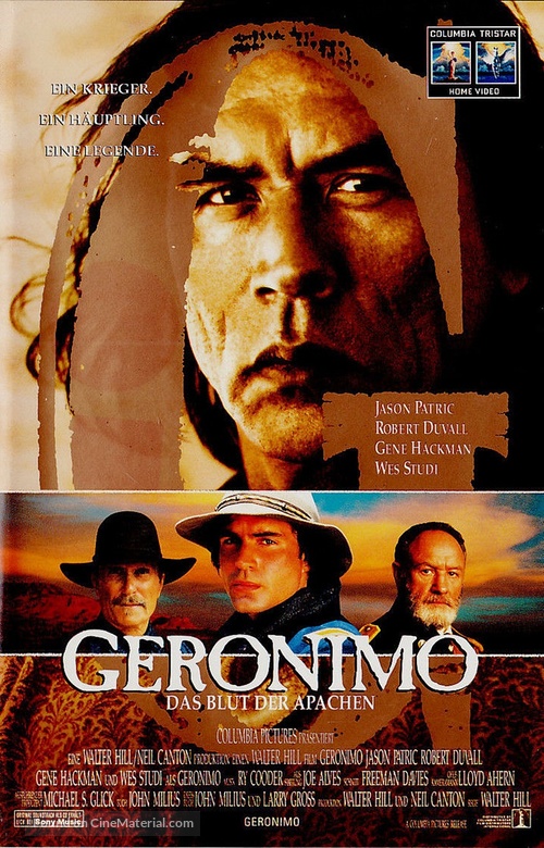 Geronimo: An American Legend - German VHS movie cover