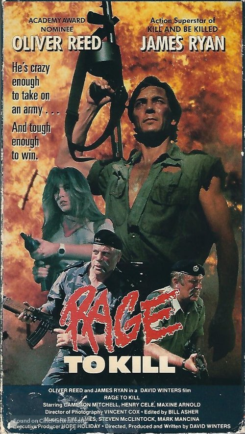 Rage to Kill (1988) movie cover