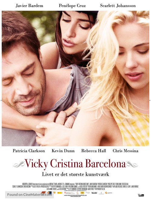 Vicky Cristina Barcelona - Danish Movie Poster