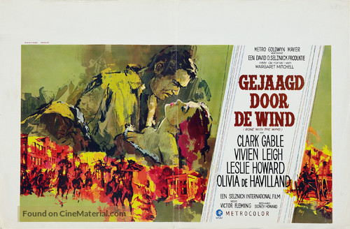 Gone with the Wind - Belgian Movie Poster