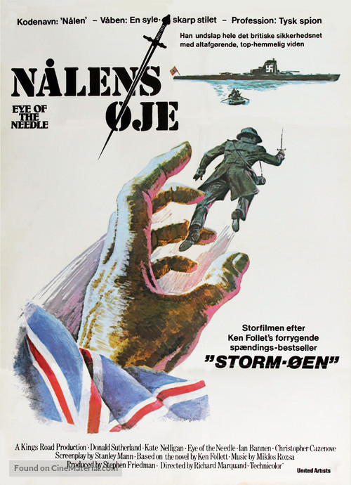 Eye of the Needle - Danish Movie Poster
