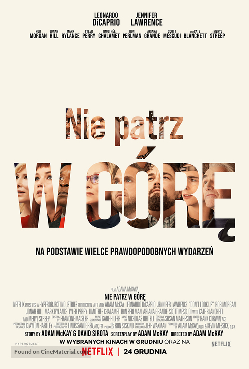 Don&#039;t Look Up - Polish Movie Poster