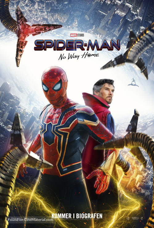 Spider-Man: No Way Home - Danish Movie Poster