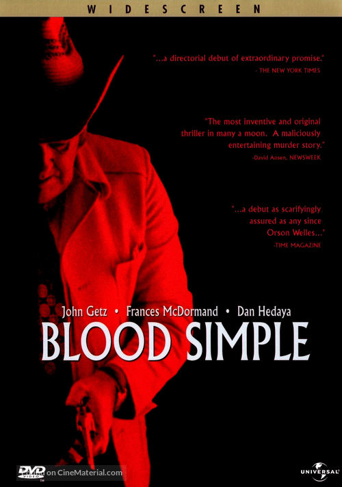 Blood Simple - DVD movie cover