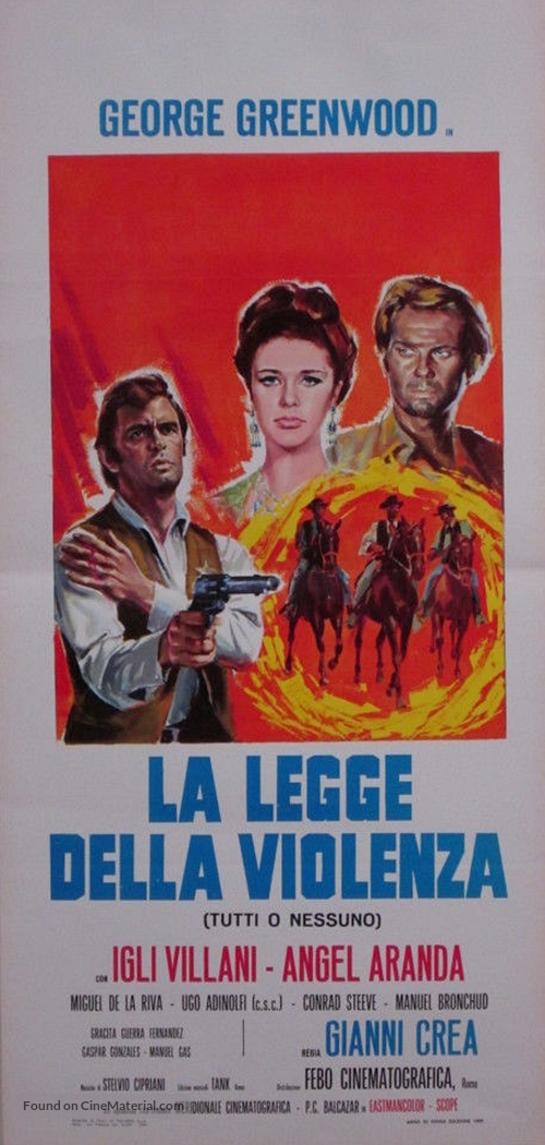 Legge della violenza - Tutti o nessuno - Italian Movie Poster