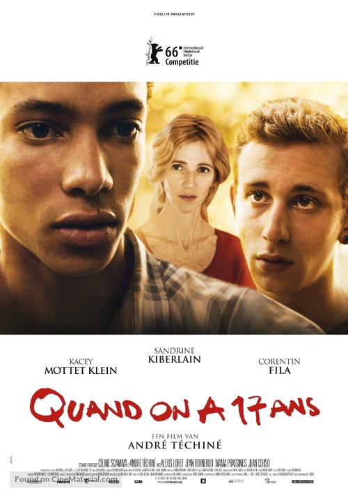 Quand on a 17 ans - Dutch Movie Poster