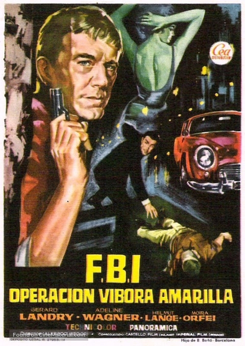 Im Nest der gelben Viper - Das FBI schl&auml;gt zu - Spanish Movie Poster