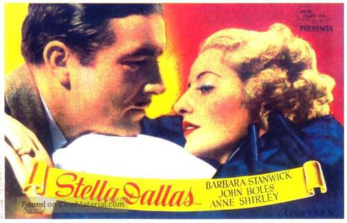 Stella Dallas - Spanish Movie Poster