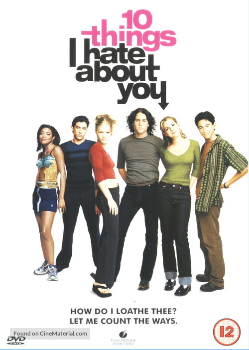 10 Things I Hate About You - British DVD movie cover