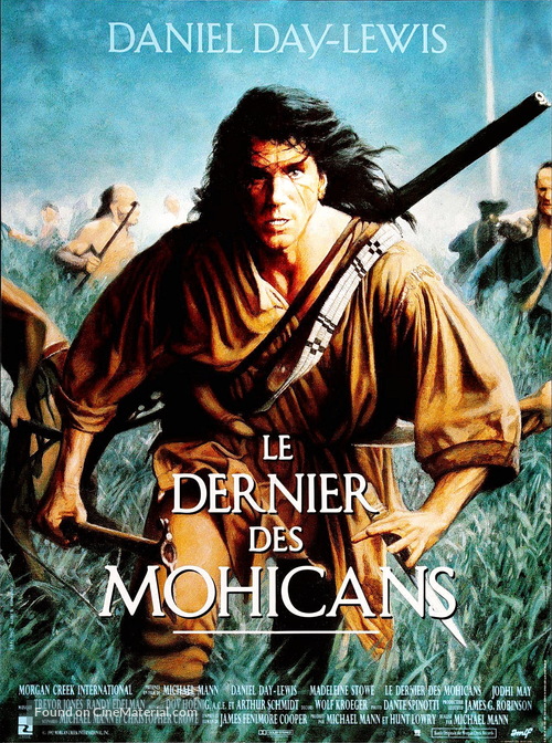 The Last of the Mohicans - French Movie Poster