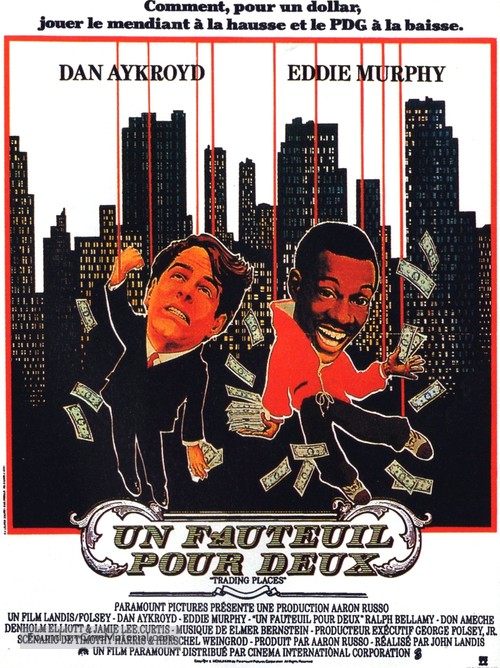 Trading Places - French Movie Poster