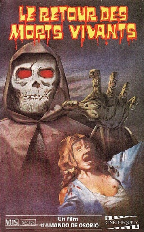 El ataque de los muertos sin ojos - French VHS movie cover