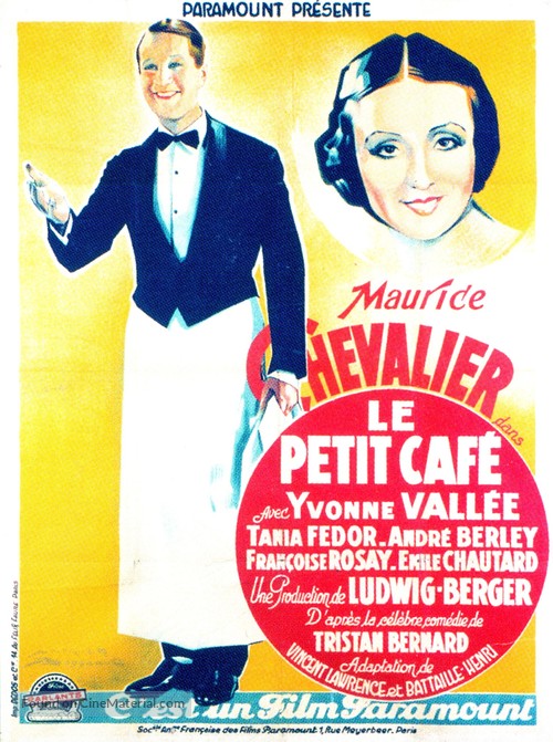 Le petit caf&eacute; - French Movie Poster
