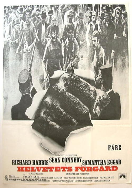 The Molly Maguires - Swedish Movie Poster