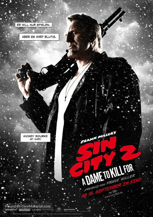 Sin City: A Dame to Kill For - German Movie Poster