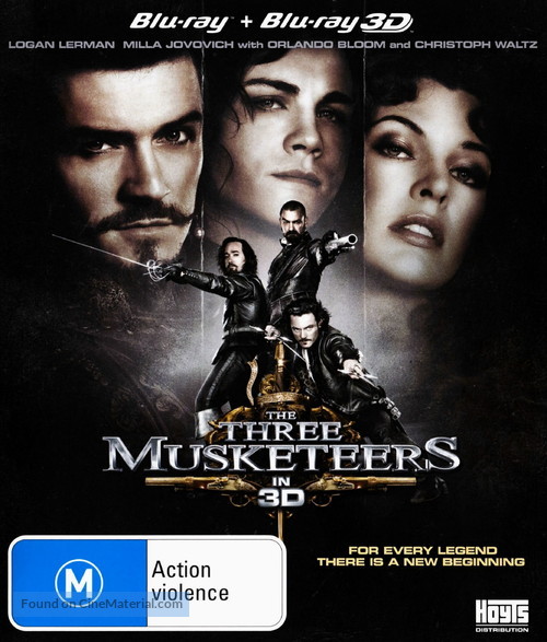 The Three Musketeers - Australian Movie Cover