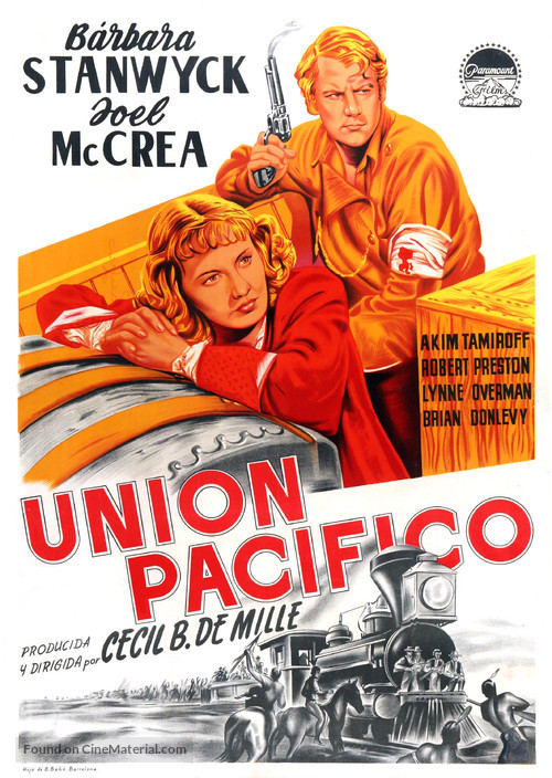 Union Pacific - Spanish Movie Poster