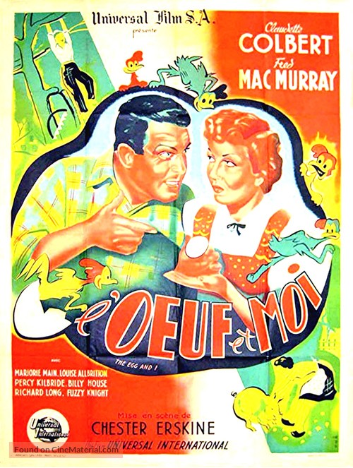 The Egg and I - French Movie Poster