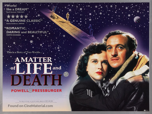 A Matter of Life and Death - British Re-release movie poster